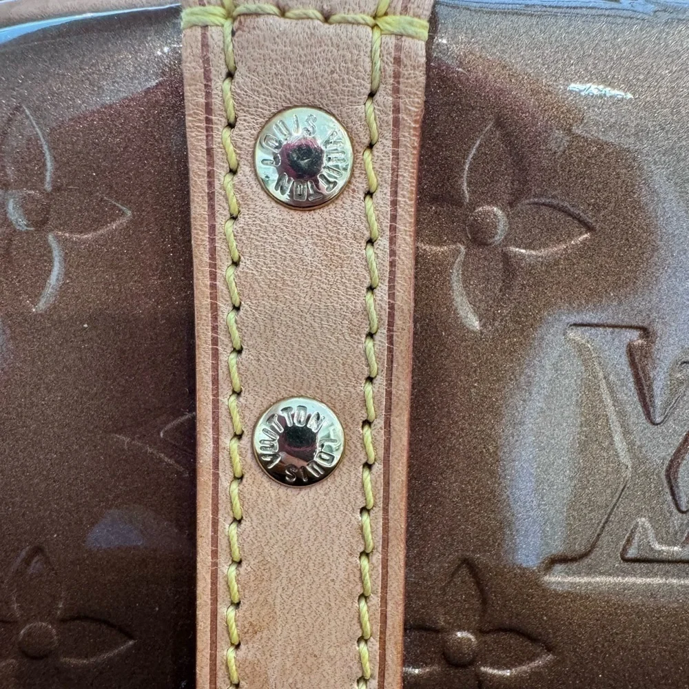 Louis Vuitton Thompson Square Monogram Vernis patent leather large VINTAGE bag